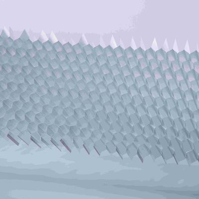 4 * 8 Inch Standard Size Perforated Aluminium Honeycomb Core Untuk Bangunan