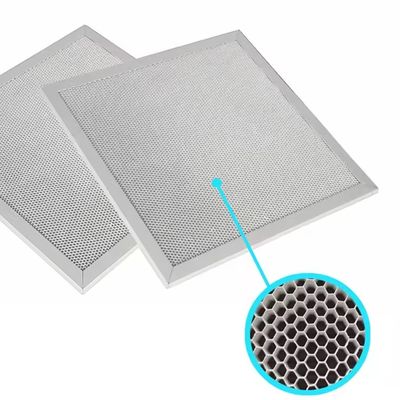 500x500mm Aluminium Honeycomb Filter Photocatalyst Filter Core Untuk Penghilang Bau
