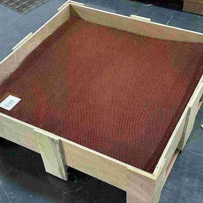Ketebalan 5,2 mm Densitas 56 Fleksibel Nomex Honeycomb Core Bentuk Plum Perforated Grid