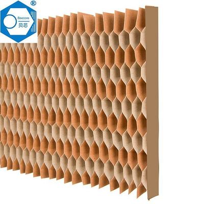 120g 140g Fire Resistant Paper Honeycomb Core For Door Cell Size 20mm 25mm