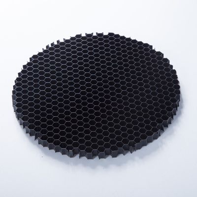 Diameter 50mm Black Aluminium Honeycomb Louver Untuk LED Anti Glare