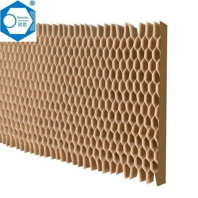Ukuran Sel yang Disesuaikan 15mm 20mm 25mm Paper Honeycomb Core Untuk Membungkus Pintu