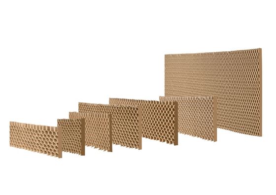 Normal Paper Honeycomb Core 10 - 90mm Ketebalan Untuk Membungkus Pintu