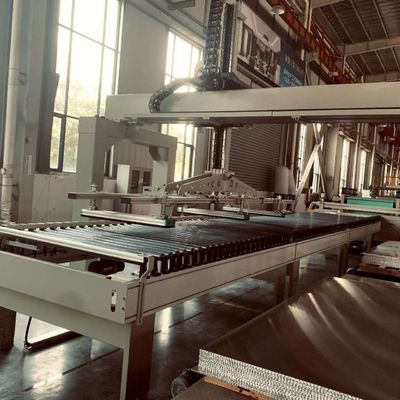 Aluminium Honeycomb Sandwich Panel lini produksi terus-menerus mesin Honeycomb