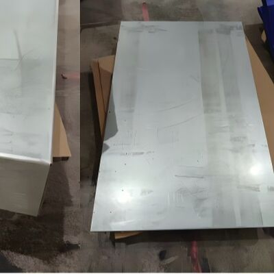 Ukuran Besar 2000x12000mm PCB Worktable Aluminium Honeycomb Panel diterapkan pada meja produksi otomatis