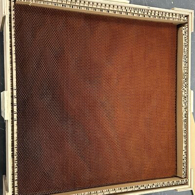 Densitas 56 Fleksibel Aramid Honeycomb Core Bentuk Plum Perforated Grid