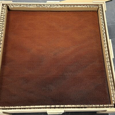 Densitas 56 Fleksibel Aramid Honeycomb Core Bentuk Plum Perforated Grid