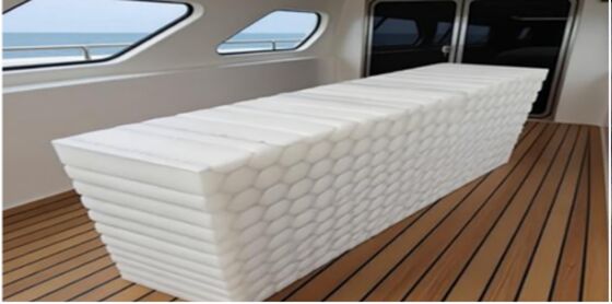 500mm Ekstra tebal Aluminium Honeycomb Core Dengan Bahan busa