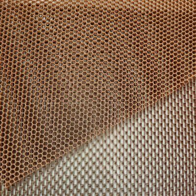 Densitas 48 Ukuran Sel 3,2 mm OX Lebih Besar Ukuran 1050 * 2500 Aramid Honeycomb Core