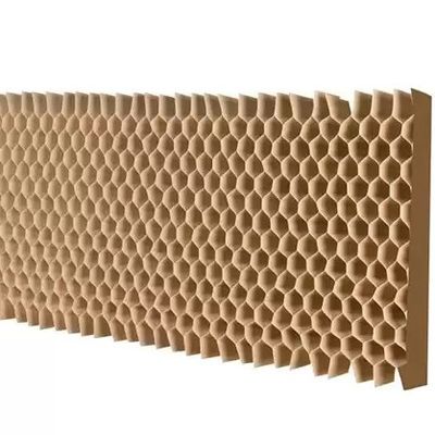 Brown Kraft Paper Honeycomb Core 20mm Ukuran Sel OEM ODM