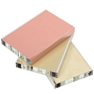 Al3003 Al5052 HPL Honeycomb Board Lantai Dekorasi Berwarna Kayu Untuk Perabotan